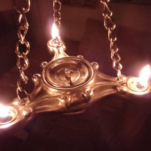 lucerna roman brass oil lamp