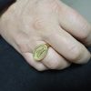 roman brass fede ring
