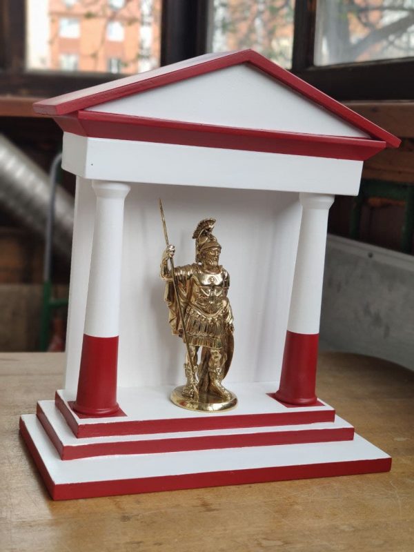 Miniature Roman temple replica