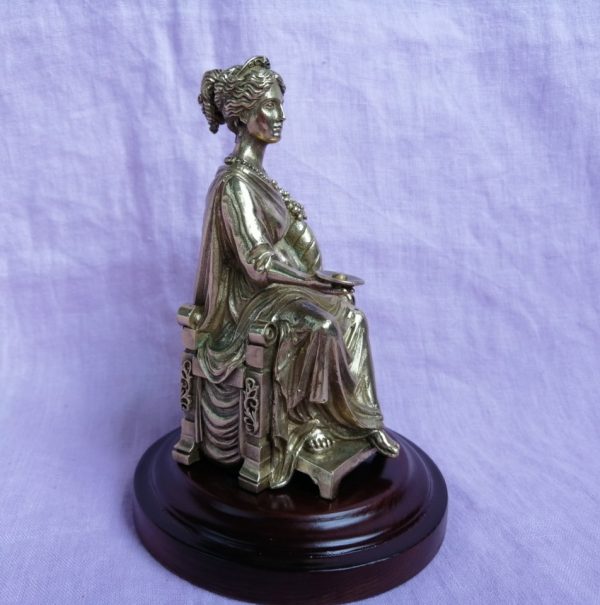 brass statuette of greek goddess Harmonia
