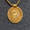 Juno brass medallion