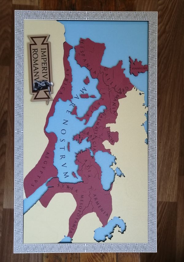 wooden puzzle map of roman republic