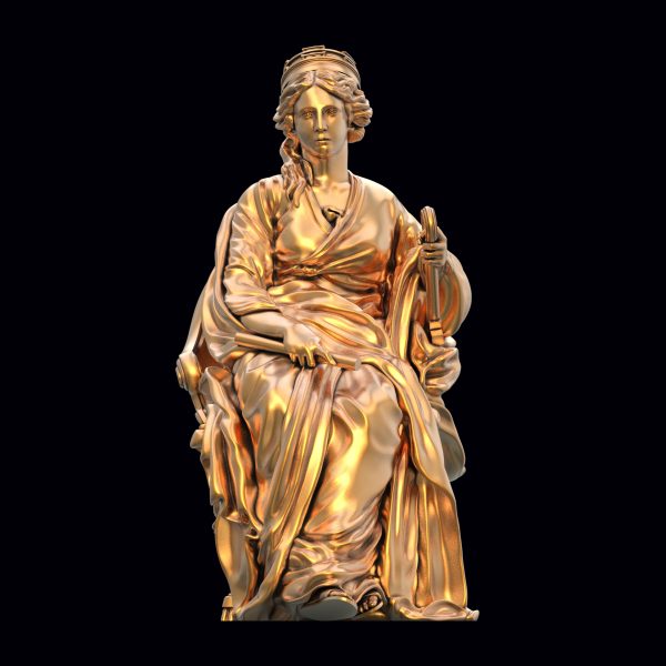 brass statue of goddess cybele