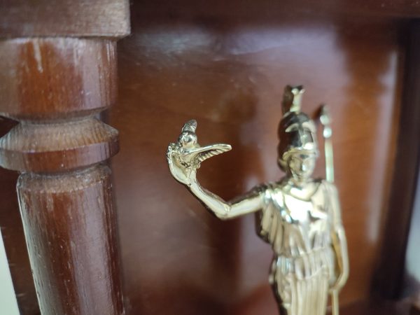 owl in the hand of Athena