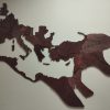 wooden map of roman empire