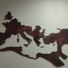 ancient rome wooden map