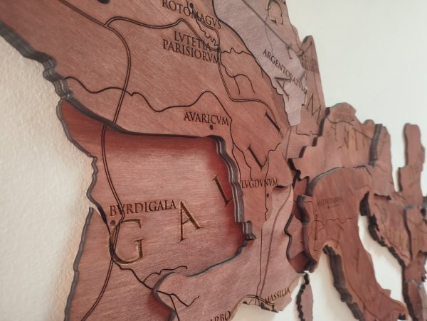 multi layered wooden wall map puzzle