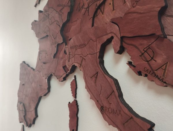 3d wooden map of ancient rome