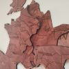 3d wooden wall map of roman empire