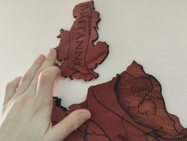 wooden puzzle map of roman britain