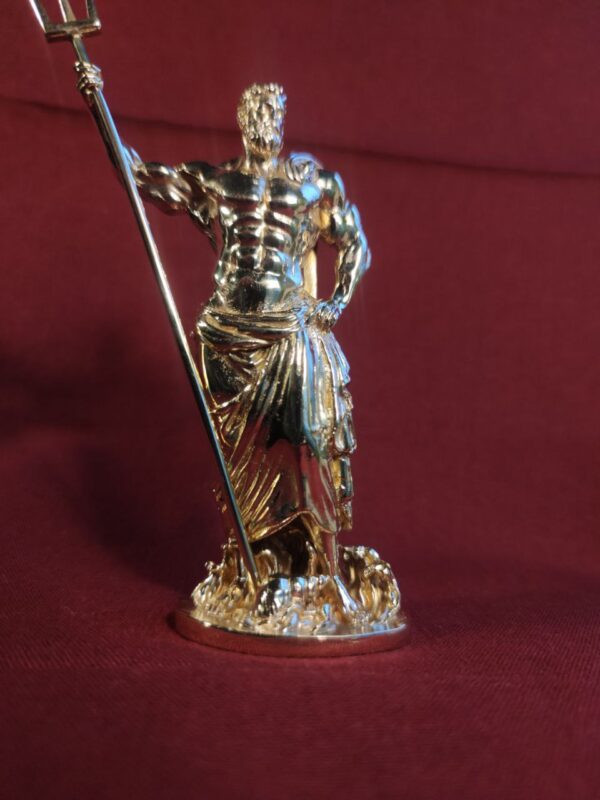 brass statue of Poseidon